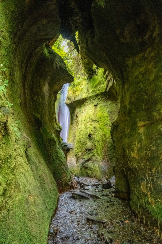 hidden waterfall sombrio beach